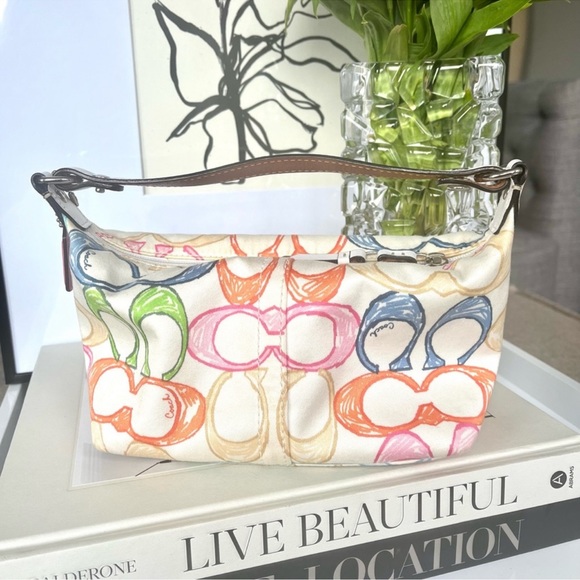 Coach Handbags - GUC COACH scribble pouch